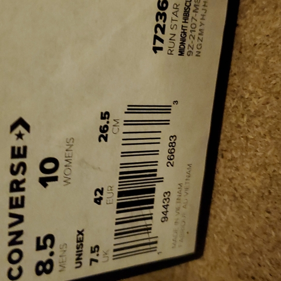 CONVERSE RUN STAR HIKE HI PLATFORM SESONAL COLOR  UNISEX WOMENS  SZ / 172362C - Picture 16 of 16